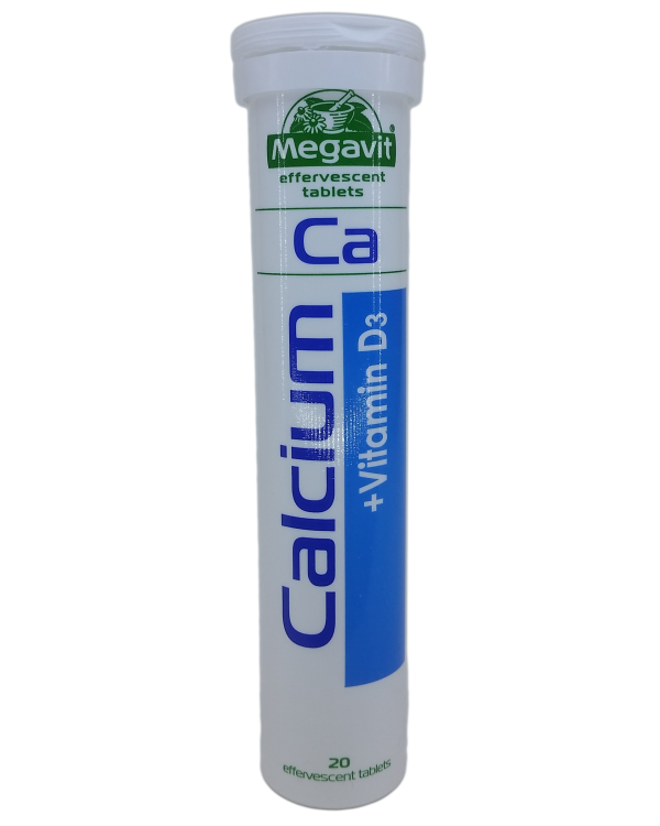 Megavit Vitaminë Eferveshente "Ca   D3" (portokall)