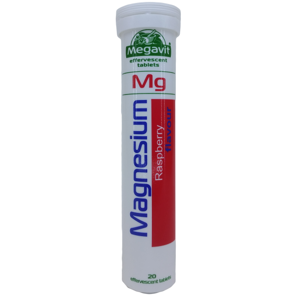 Megavit Vitaminë Eferveshente "Mg" (maneferre)  ME  DOZE , SHIJE DHE CILESI TE LARTE  GJERMANE