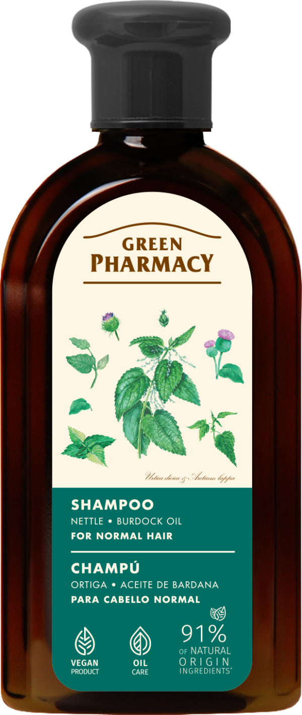 #GREEN7 Shampo me hithër dhe vaj burdoku për flokë normalë 350ml