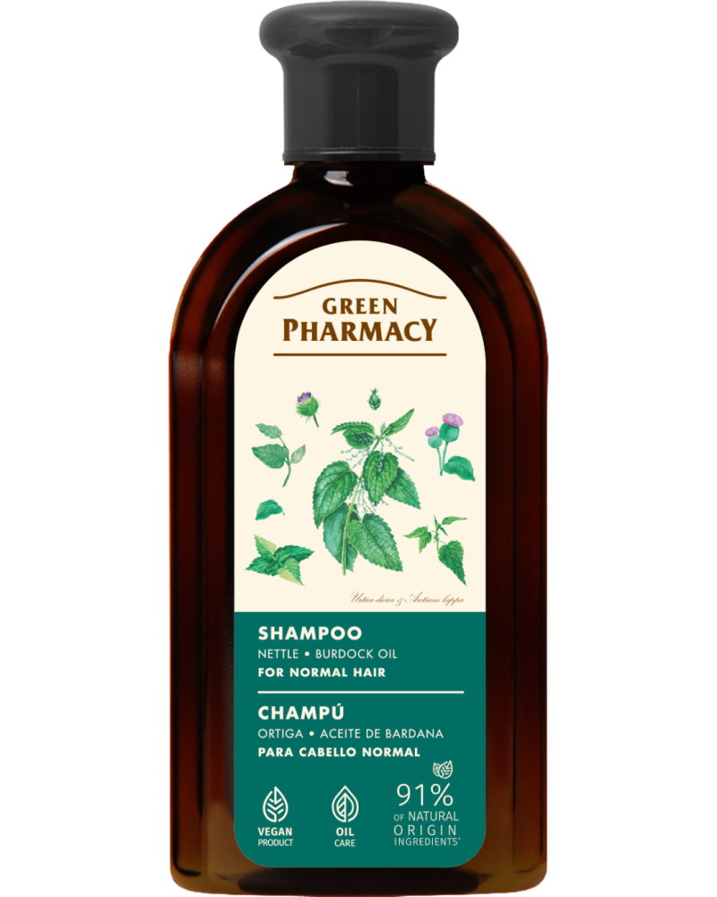 #GREEN7 Shampo me hithër dhe vaj burdoku për flokë normalë 350ml