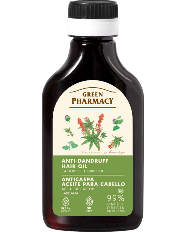 #GREEN18 Vaj floku me vaj kastori dhe burdok kundër zbokthit 100ml