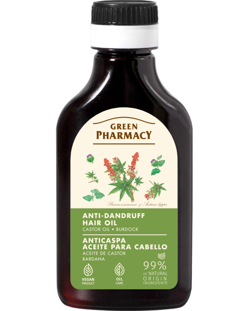 #GREEN18 Vaj floku me vaj kastori dhe burdok kundër zbokthit 100ml