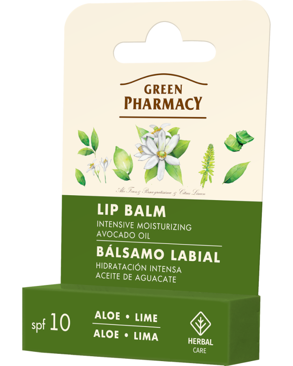 #GREEN37 Balsam buzësh spf10 hidratues intensiv me aloe dhe lime 3,6 g