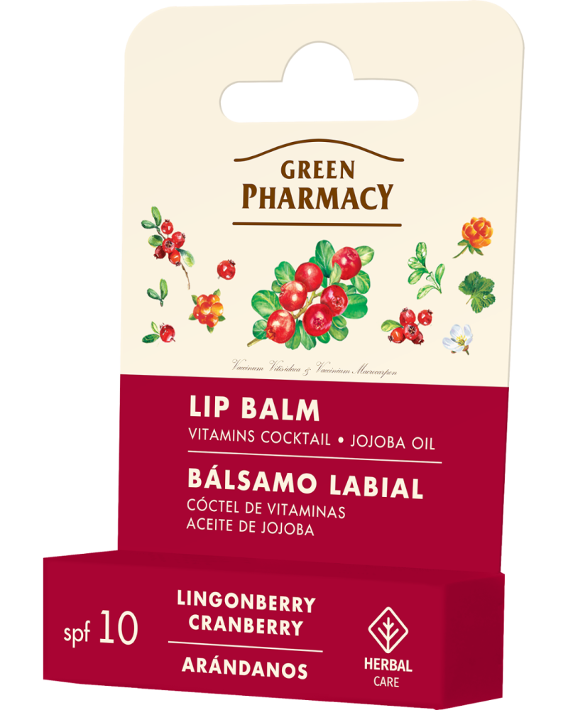 #GREEN38 Balsam buzësh spf10 koktej vitaminash me lingonberry dhe cranberry 3,6 g