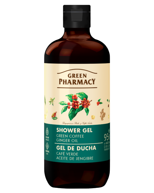#GREEN61 Xhel dushi me kafe jeshile dhe vaj xhenxhefili 500ml