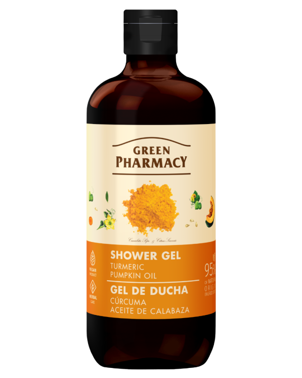 #GREEN64 Xhel dushi me shafran të Indisë dhe vaj kungulli 500ml