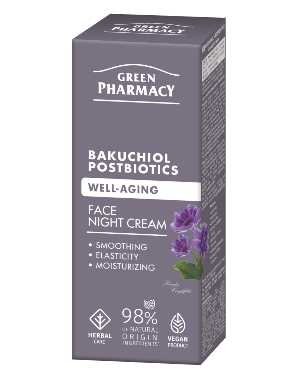 Alternative view of #GREEN75 WELL AGING - Krem nate për fytyrën, me Bakuchiol + Postbiotikë 50ml