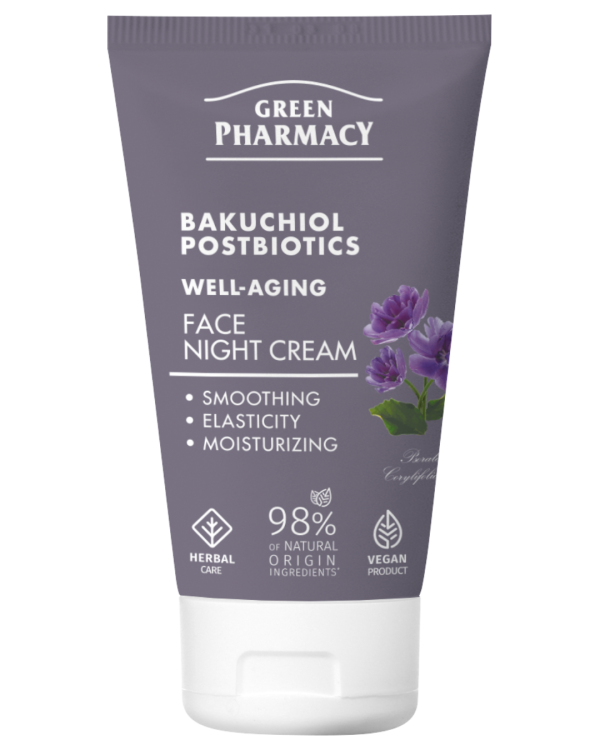 #GREEN75 WELL AGING - Krem nate për fytyrën, me Bakuchiol + Postbiotikë 50ml