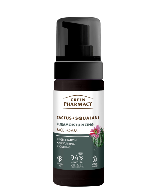 #GREEN77 ULTRAMOISTURIZING - Larës shkumë për fytyrën, me Kaktus + squalane 150ml