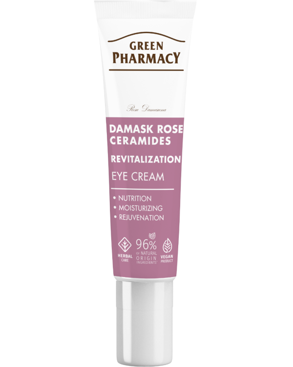 #GREEN85 REVITALIZATION - Krem për sytë për fytyrën, me Trëndafil Damask + Ceramide 15ml