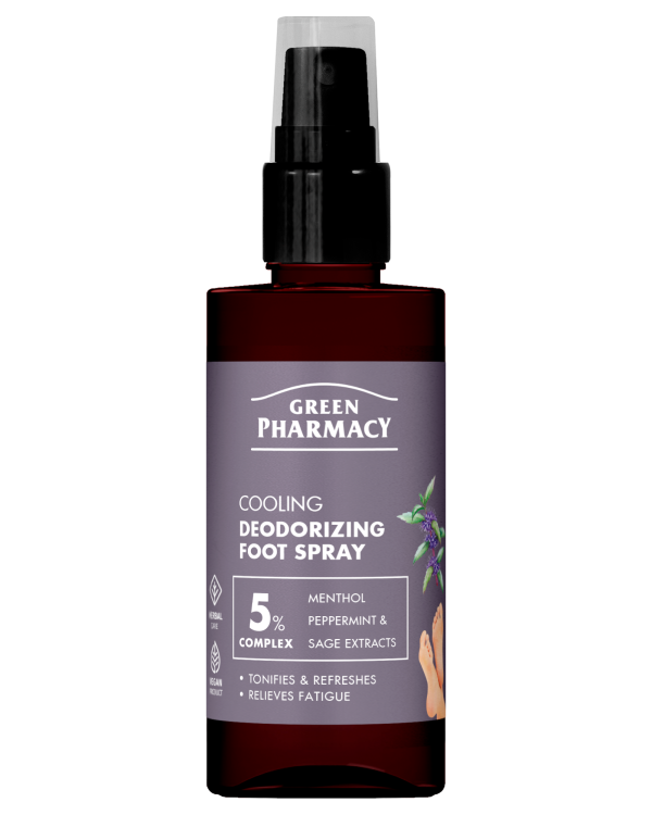 #GREEN90 Spraj deodorant ftohës Relaksues dhe Aromatizues për këmbët 150ml